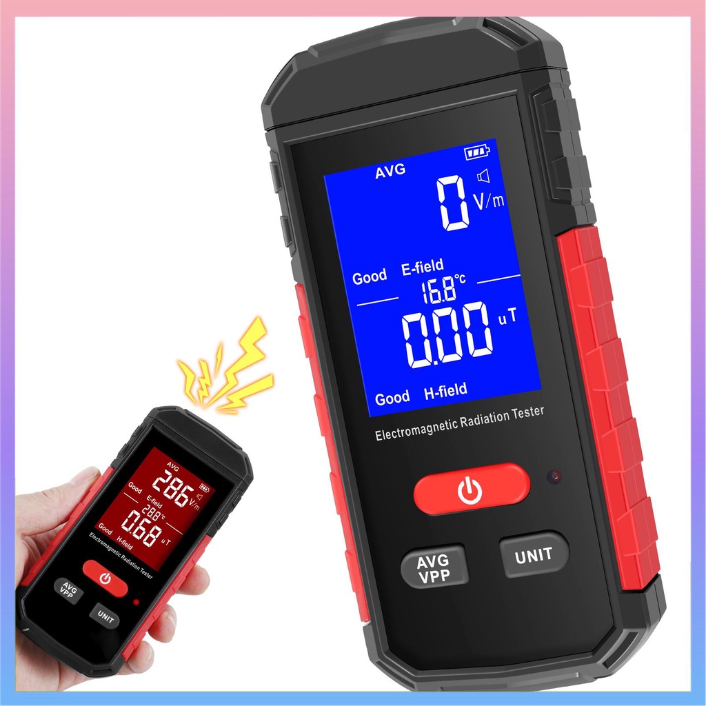 Emf Meter High Precision Electromagnetic Field Detector Mah