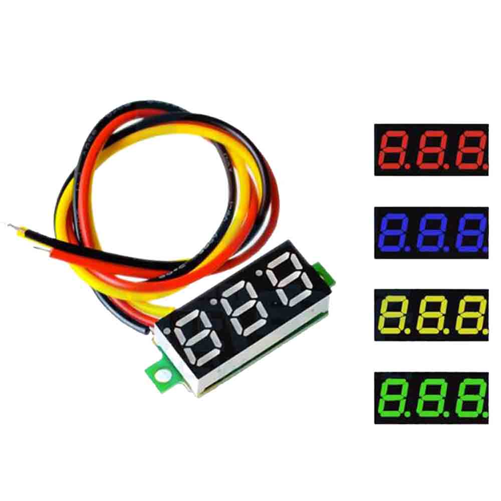 0 28 Inch 2 5V 40V Mini Digital Voltmeter Voltage Tester Meter RED BLUE