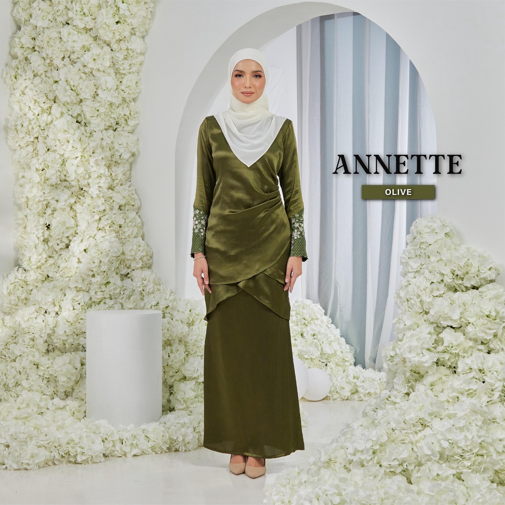 Adel Annette Baju Kurung Lace Baju Raya Viral Baju Kurung Moden