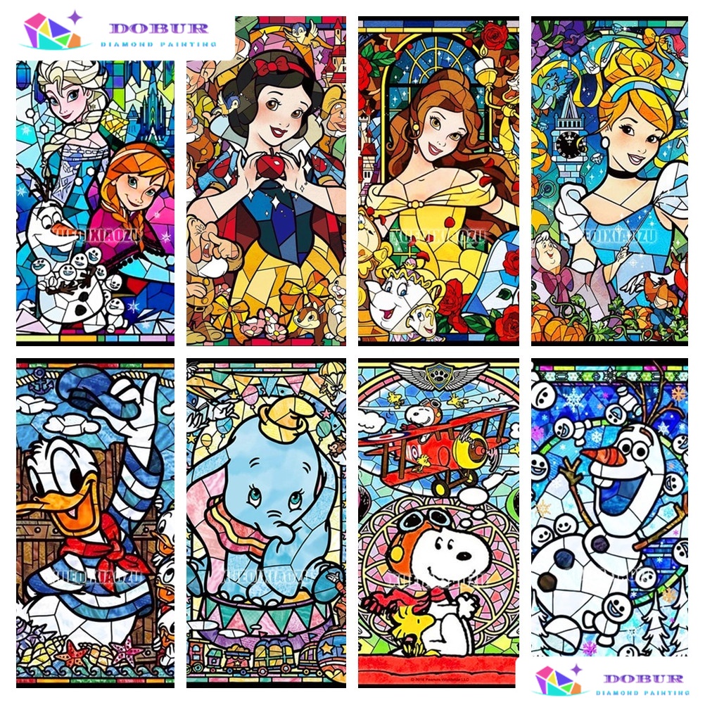 DOBUR Diamond Painting Kits For Adults Round Square Disney Cartoon 5D