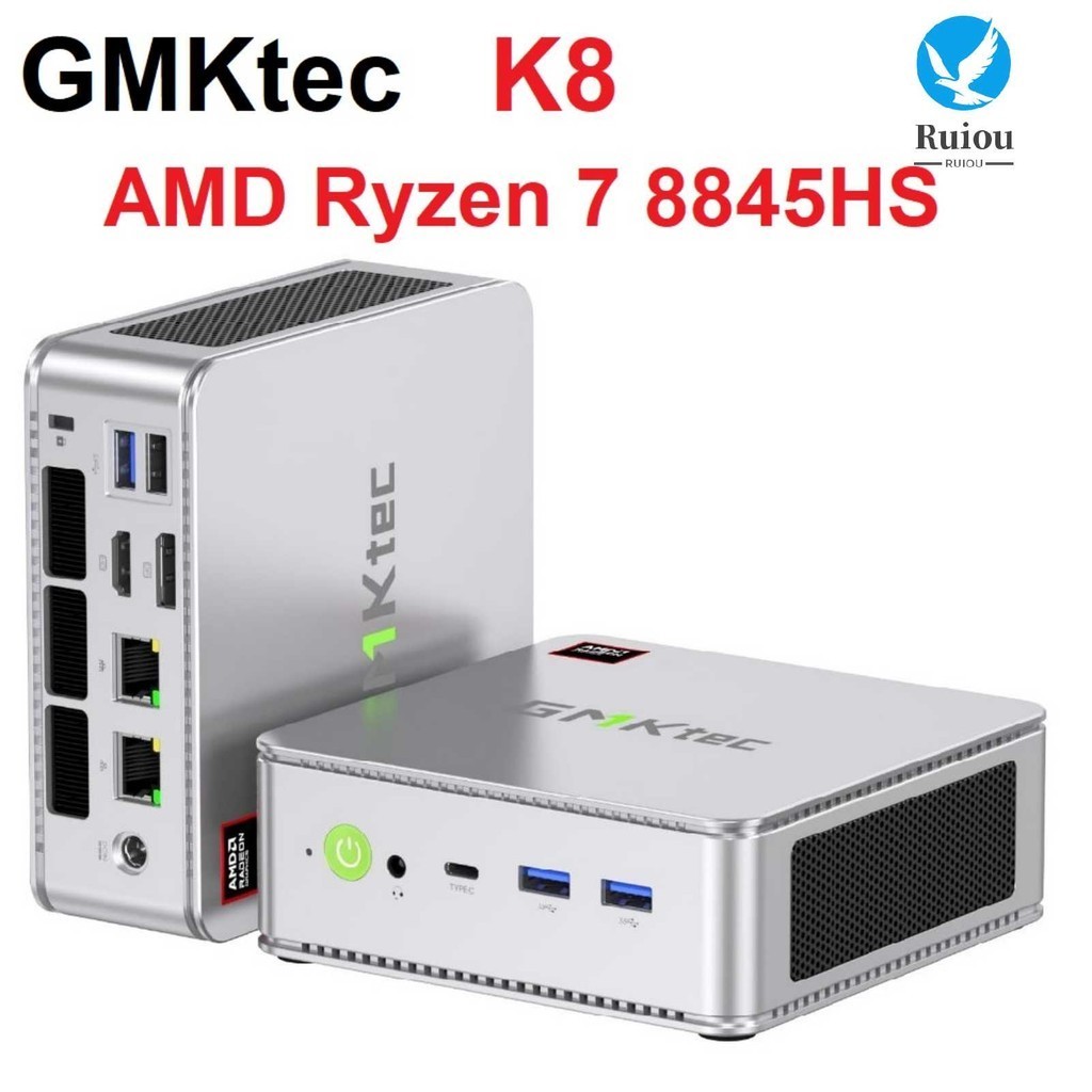 GMKtec K8 Mini PC AMD Ryzen 7 8845HS DDR5 5600Mhz PCIe4 USB4 0 Triple