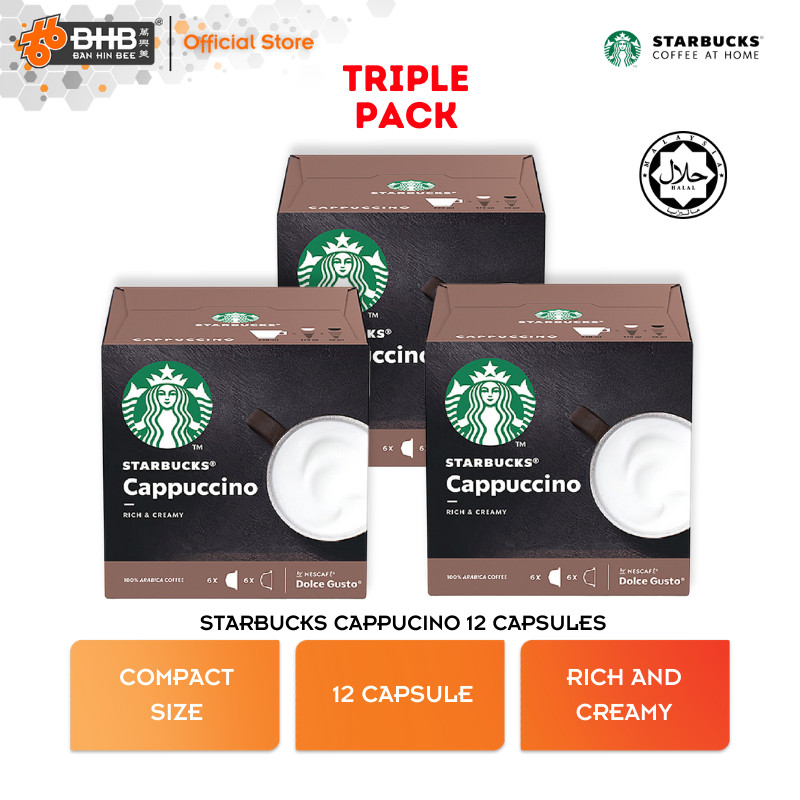 Starbucks Cappuccino By Nescafe Dolce Gusto Coffee Capsules Capsules