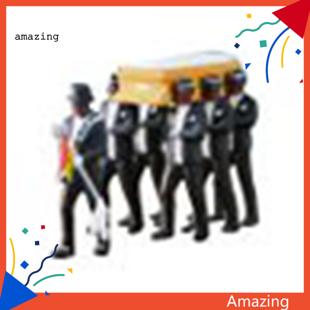 Am Ghana Funeral Coffin Dancing Pallbearer Team Model Action