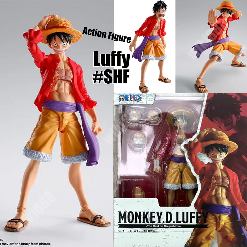 S H Figuarts ONE PIECE Action Figure Luffy The Raid On Onigashima