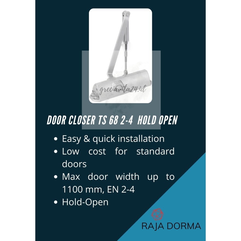 Dorma TS68 EN2 4 Hold Open Dormakaba Door Closer TS 68 HO EN 2 4