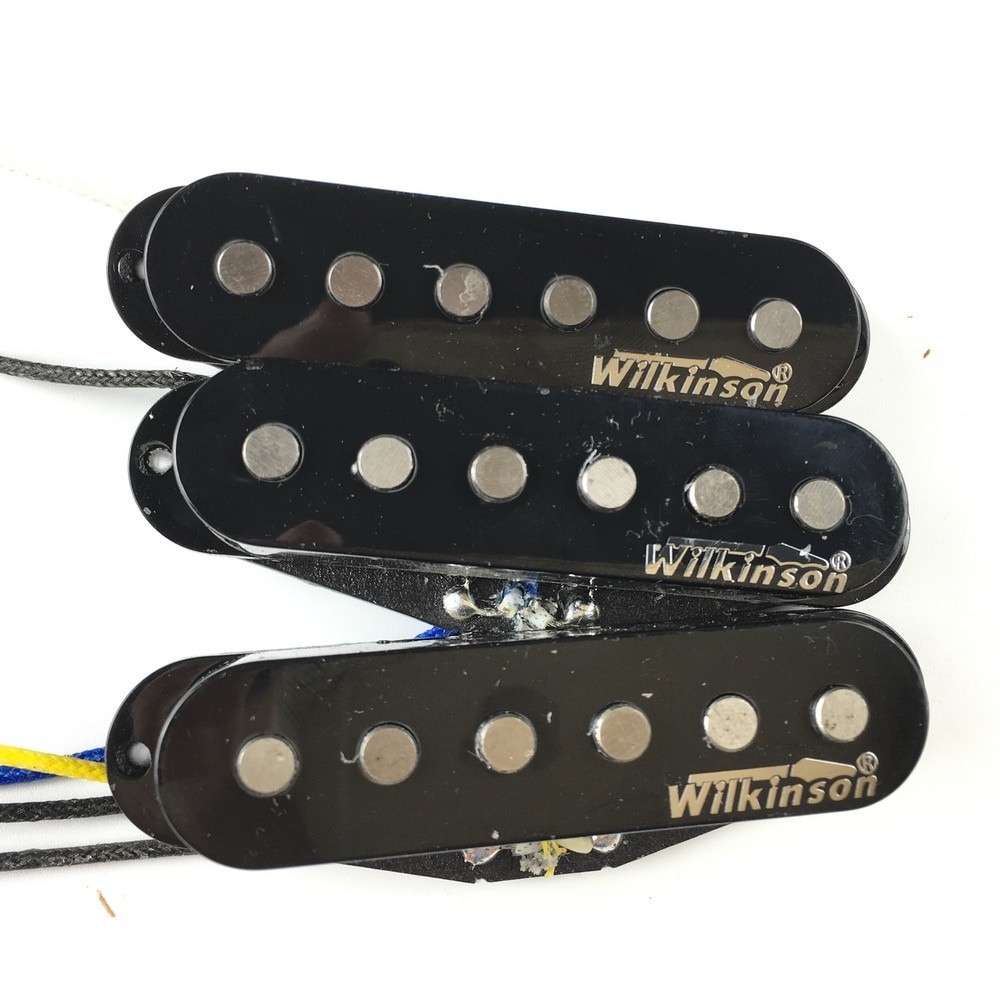 Wilkinson Premium 60 S WVS Alnico V Single Coil Guitar Pickups Black