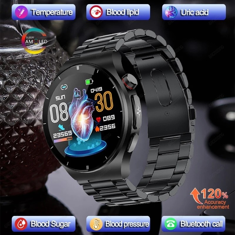 New Noninvasive Blood Sugar Smart Watch Health Blood Lipid Uric