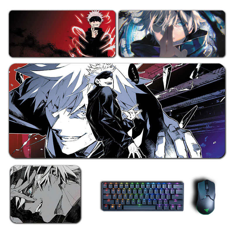 Satoru Gojo Mouse Pad Anime Jujutsu Kaisen Suguru Large Mousepad Xxl