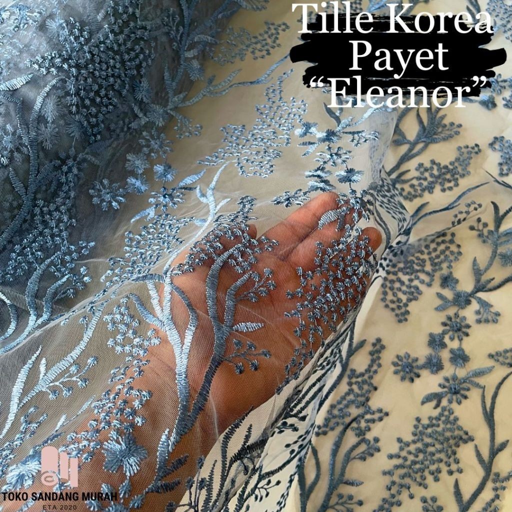 Korean Brocade Brocade Brocade Fabric Full Sequin Root Motif ELEANOR