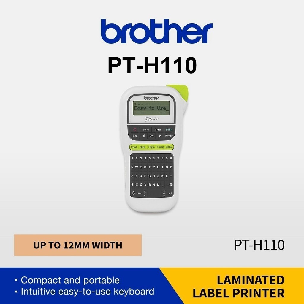 Brother PT H110 Label Printer P Touch PT H110 Portable Home Use Label