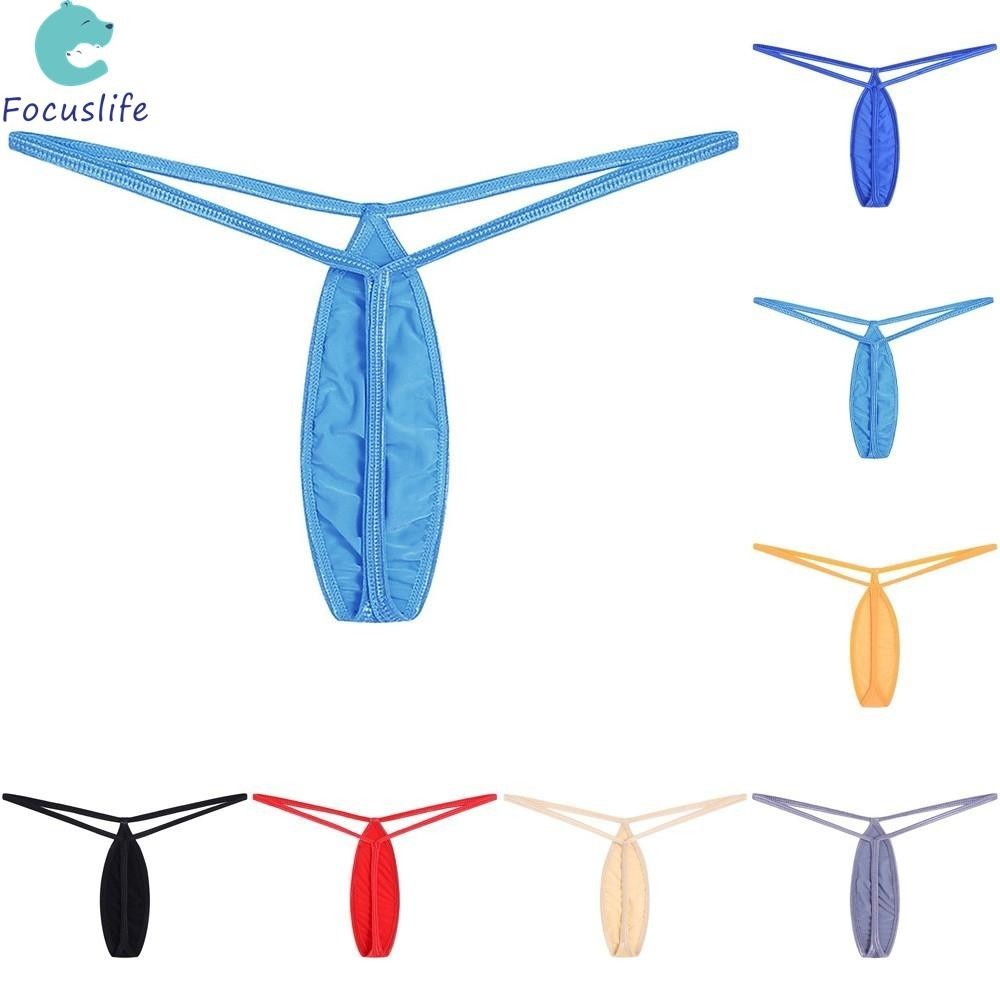 Sexy Low Rise Underwear For Men Stretchy Micro Bikini Briefs With Bulge Enhancer Shopee Singapore