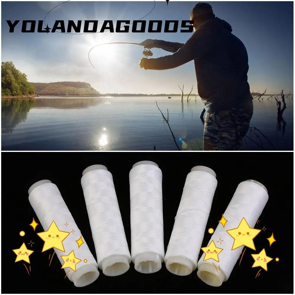 Yola Bait Elastic Thread Spool Polyester White Fishing Bait Line High