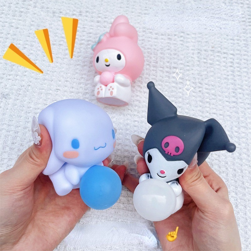 Sanrio Decompression Toys Kuromi Melody Slow Rebound Toy Cinnamoroll