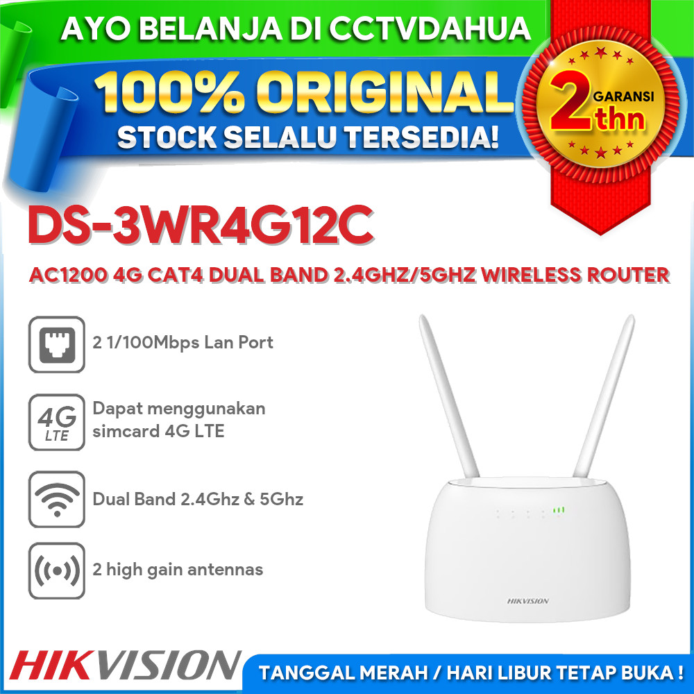 Hikvision Ds Wr G C Ac G Lte Cat Dual Band Ghz Ghz Wireless