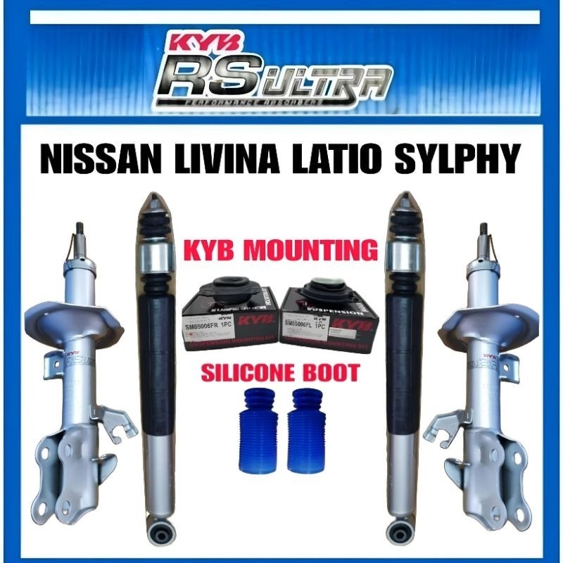 KYB RS ULTRA NISSAN LIVINA LATIO SYLPHY ABSORBER FRONT REAR BOOT