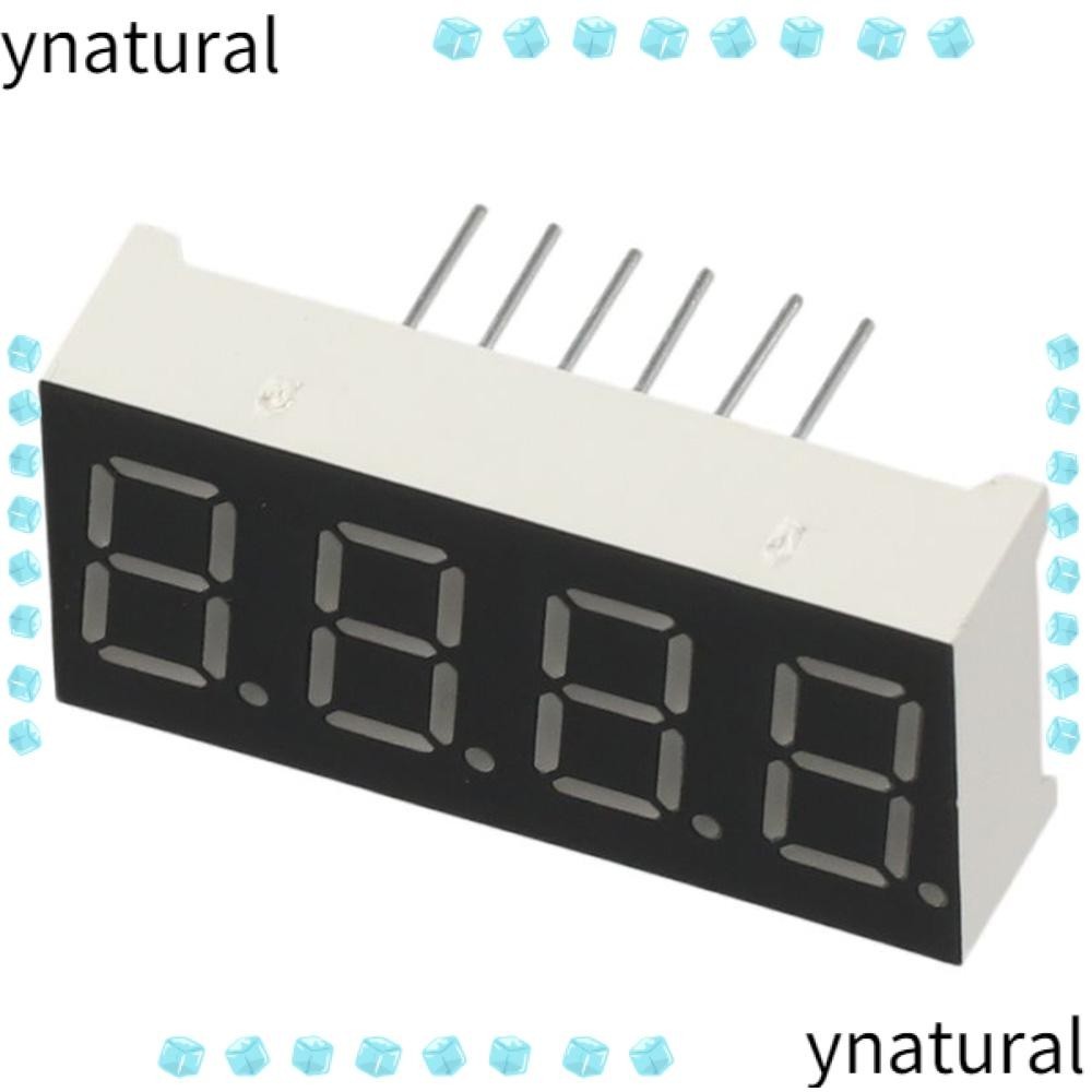 YNATURAL Common Cathode Red LED Display Black 7 Segment Display High