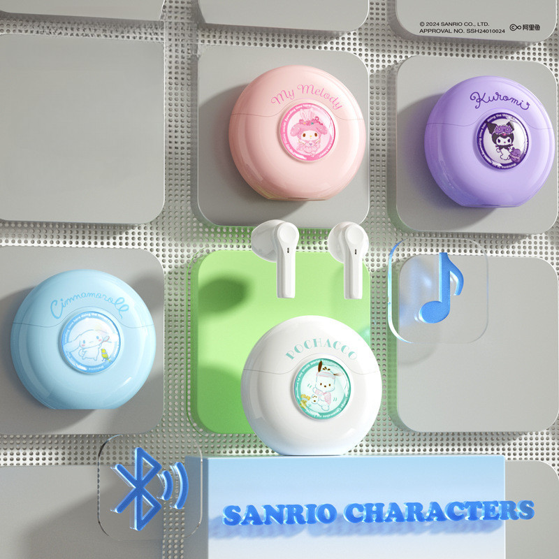 Sanrio Ej Bluetooth Wireless Earphone Kuromi Cinnamoroll My