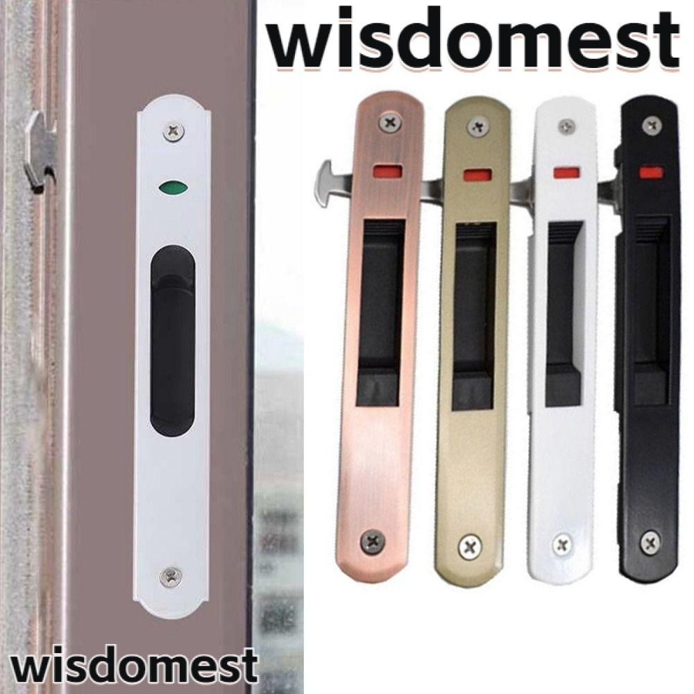 WISDOMEST Sliding Door Lock Hook Durable Zinc Alloy Door Handle Lock