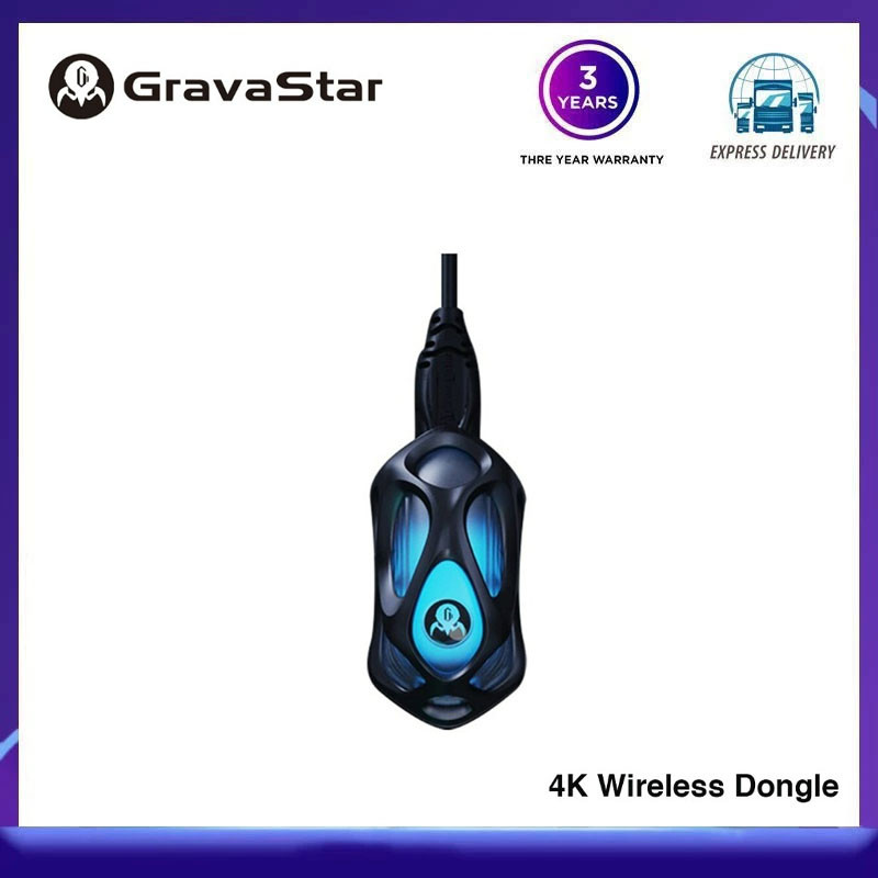 GravaStar Mercury M1 Pro 4K Wireless Dongle W 4000Hz Polling Rate