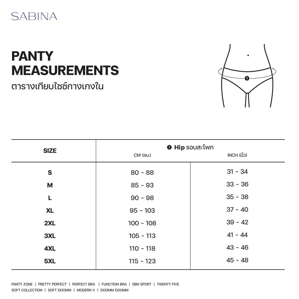Sabina Panty Zone Everyday Series Bikini Style Underwear Code SUZ24021C3 Dark Flesh Color