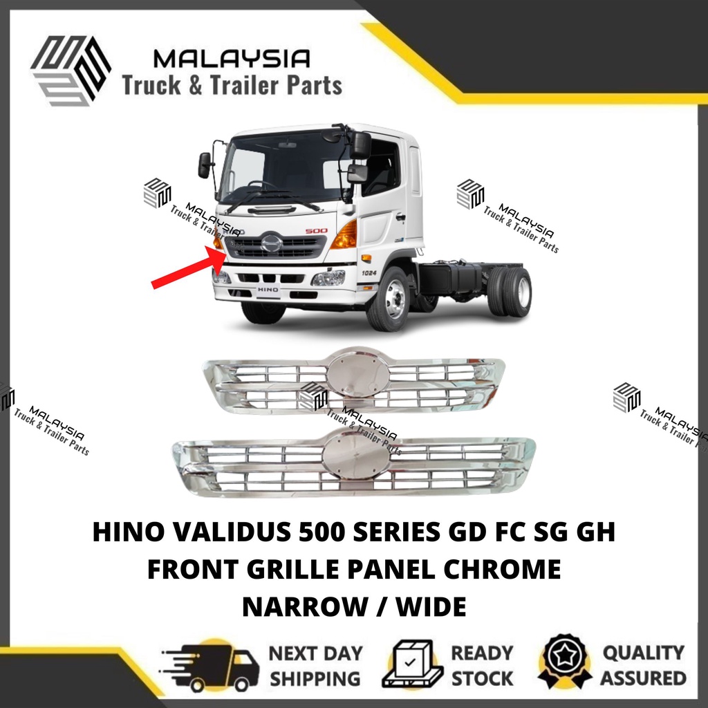 Hino Validus Series Gd Fc Sg Gh Front Grille Panel Narrow Wide