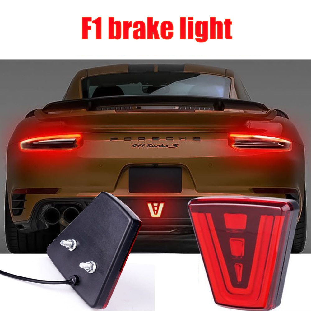 F Style Brake Light Universal Car Rear Driving Fog Pilot Lights Rear