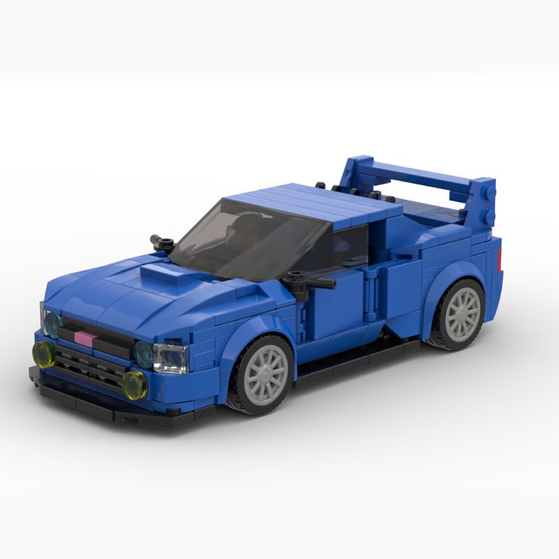 Moc Subaru Impreza Wrx Sti Super Racing Cars Building Blocks Toys For