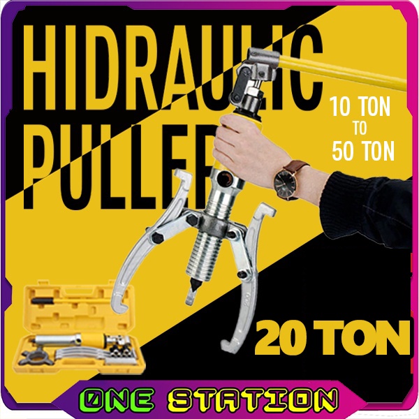 Ton Heavy Duty Hydraulic Jaw Puller Industrial Grade Integral Type