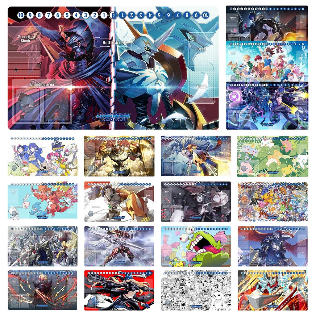 Digimon Playmat Omnimon Lady Devimon Beelzemon Imperialdramon Board