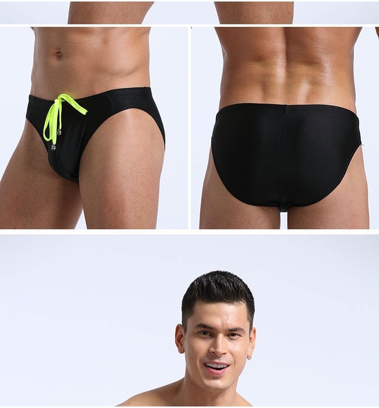 Men S Sexy Low Waist Triangle Swimsuit Hot Spring Seaside Swimwear