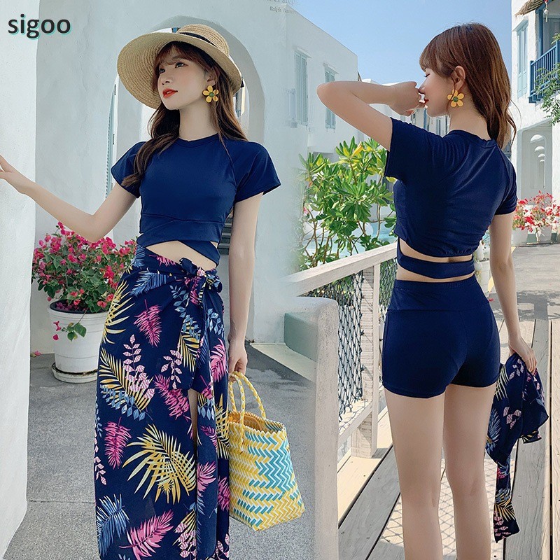 Women S Ready Stock Swimsuit Women S Three Piece Korean Version Hot