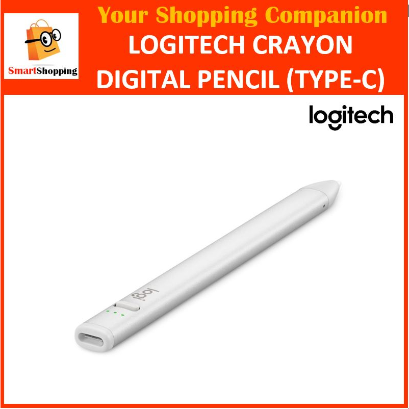 Logitech Crayon Digital Pencil Silver For Ipads With Usb C Year