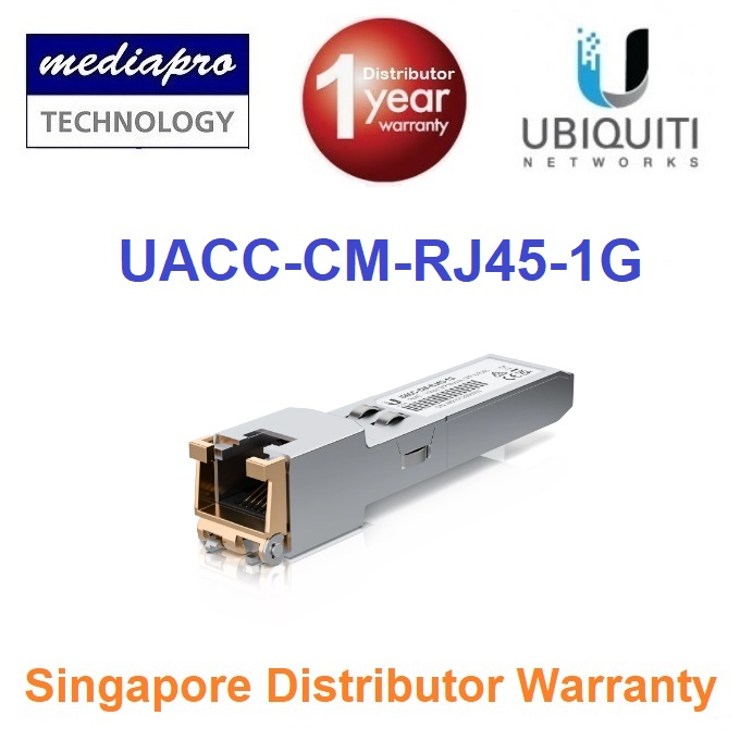 Ubiquiti UACC CM RJ45 1G RJ45 Copper Module 1Gbps SFP Compatible With