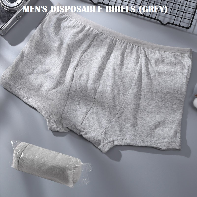 Astersy Disposable Men S Premium Cotton Underwear Briefs Pcs