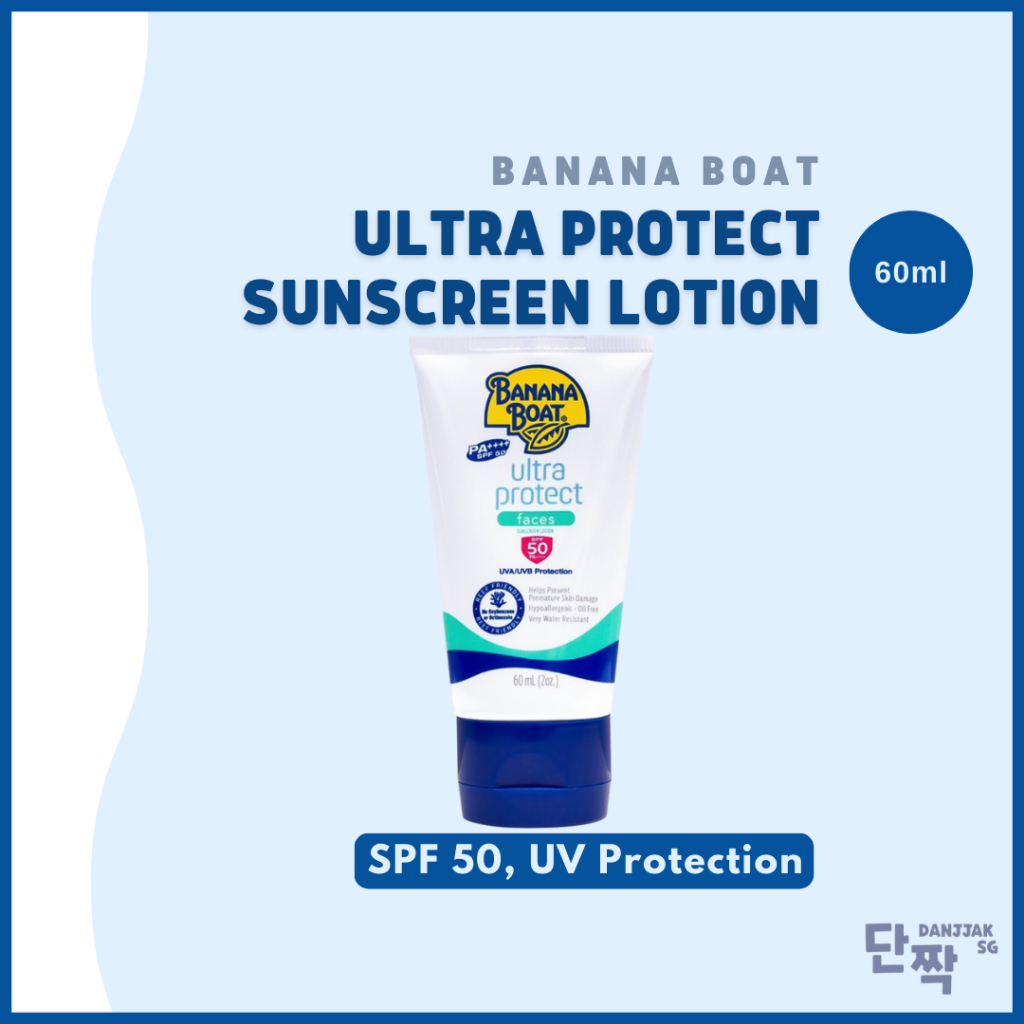 Banana Boat Ultra Protect Faces Sunscreen Lotion SPF 50 60ml Shopee