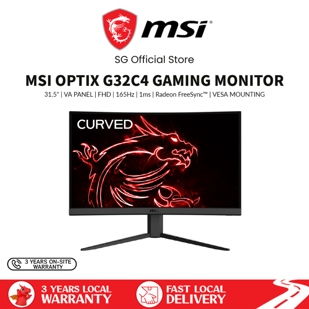 Msi Optix G C Curved Gaming Monitor Va Panel X