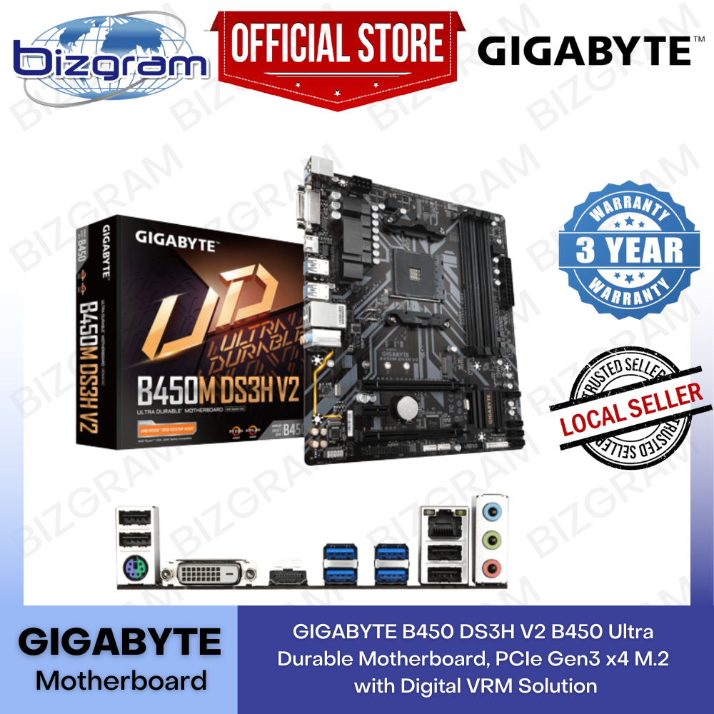 Gigabyte B Ds H V B Ultra Durable Motherboard Pcie Gen X M