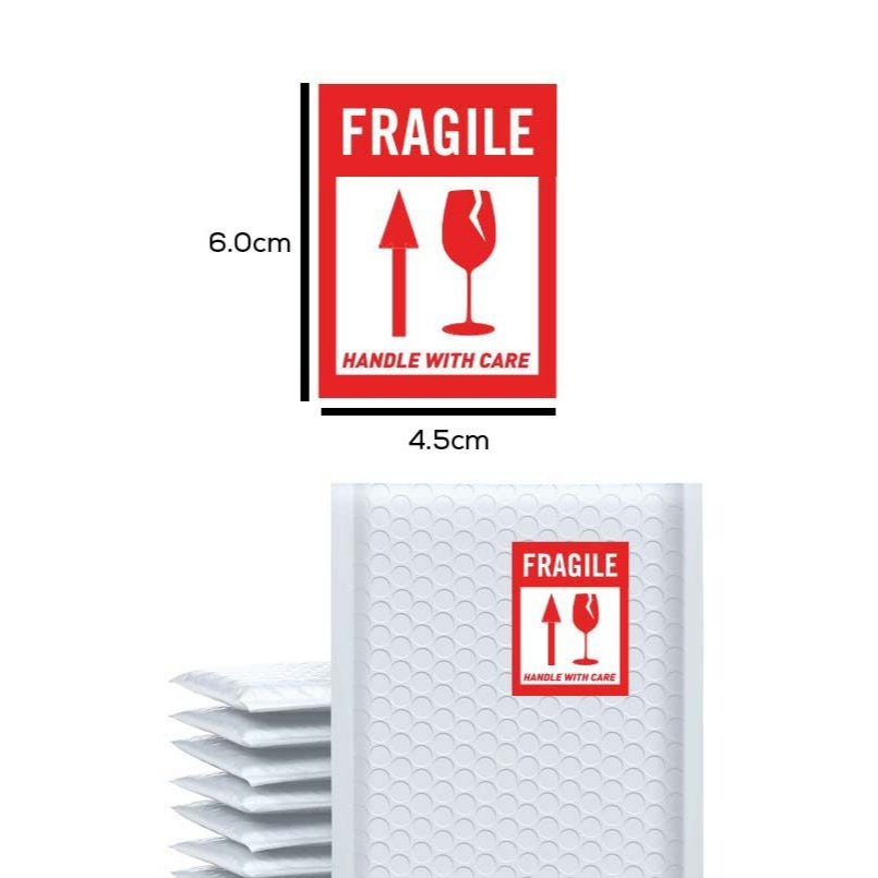 Fragile Sticker 9 X 5 Cm 15 X9 Cm Fragile Label Sticker Indication For