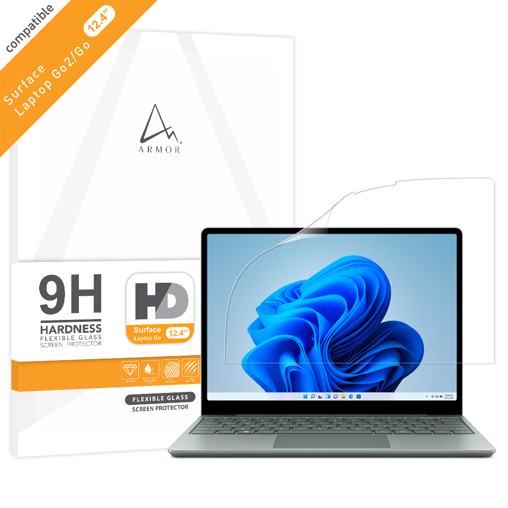 ARMOR Flexible Glass Screen Protector For Surface Laptop Go 2 Go 12