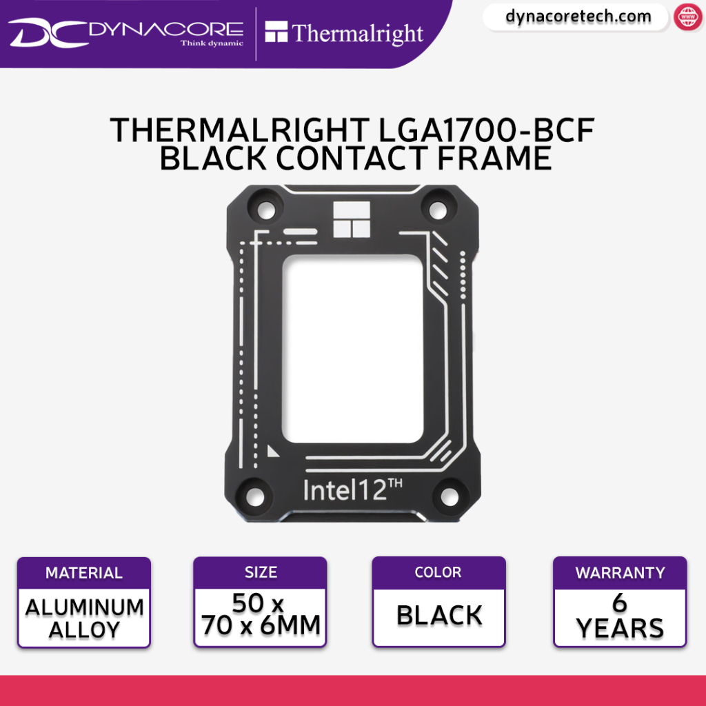 Thermalright LGA1700 BCF CPU Bending Corrector Frame Black For Intel