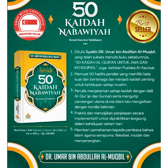 Buku Kaidah Nabawiyah Untuk Jiwa Dan Kehidupan Dr Umar Bin