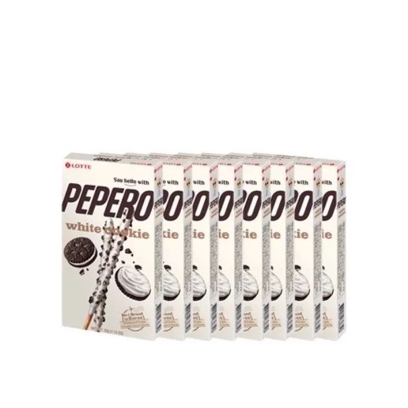 Lotte Pepero White Cookie Pocky Sticks Korean Biscuit Sticks White