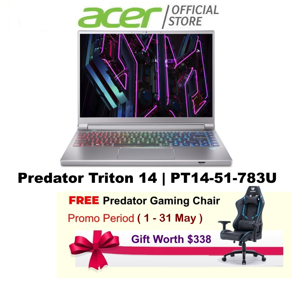 Intel I7 13700H Processor Acer Predator Triton 14 PT14 51 783U 14