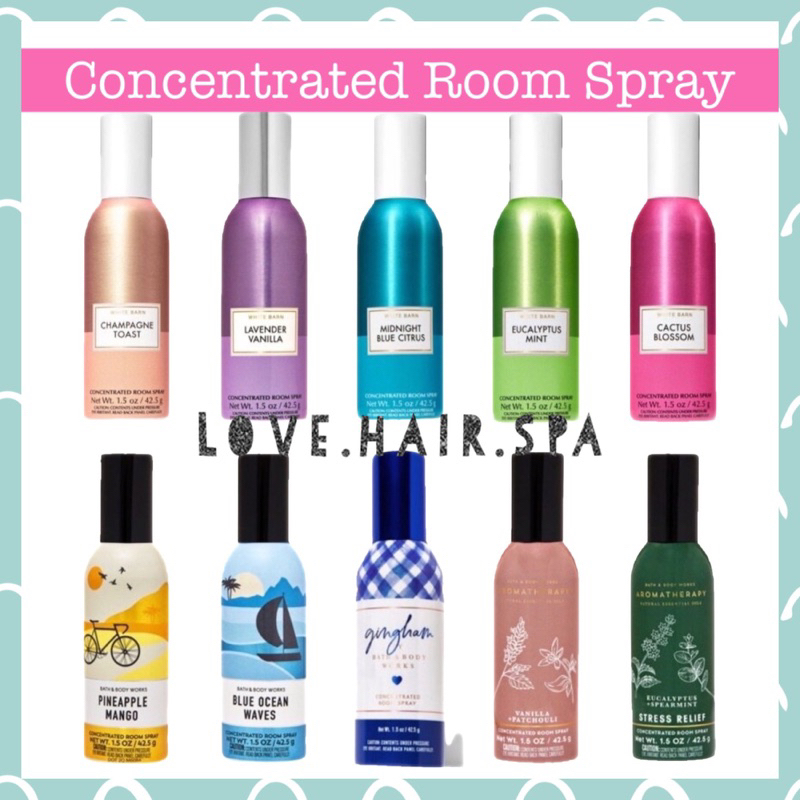 Bath Body Works Concentrated Room Spray Air Freshener Premium Bbw