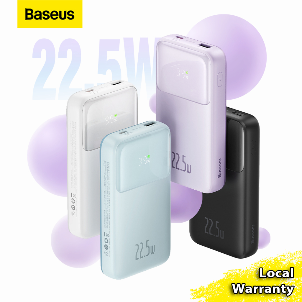 Baseus Comet Series Fast Charge Power Bank 10000mah 20000mah 20W 22