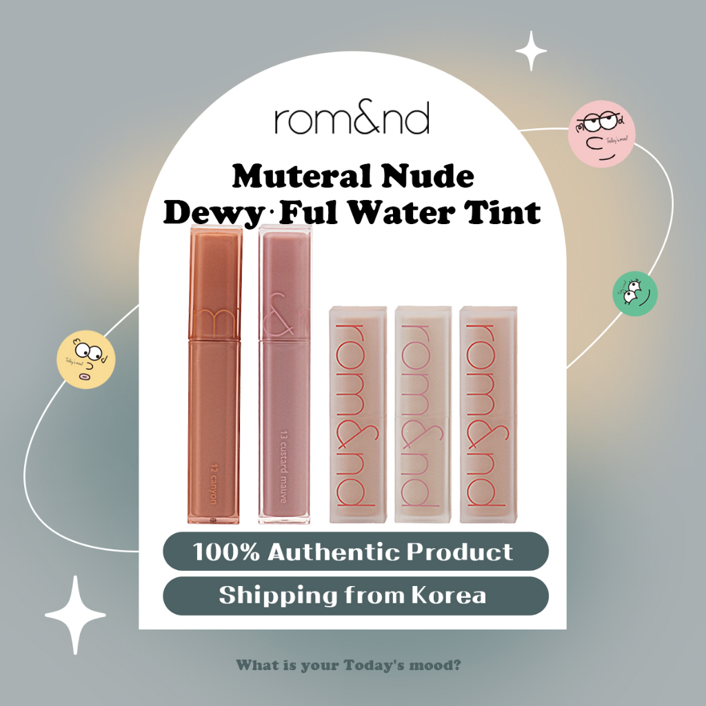 Rom Nd New Muteral Nude Dewyful Water Tint Zero Matte Lipstick