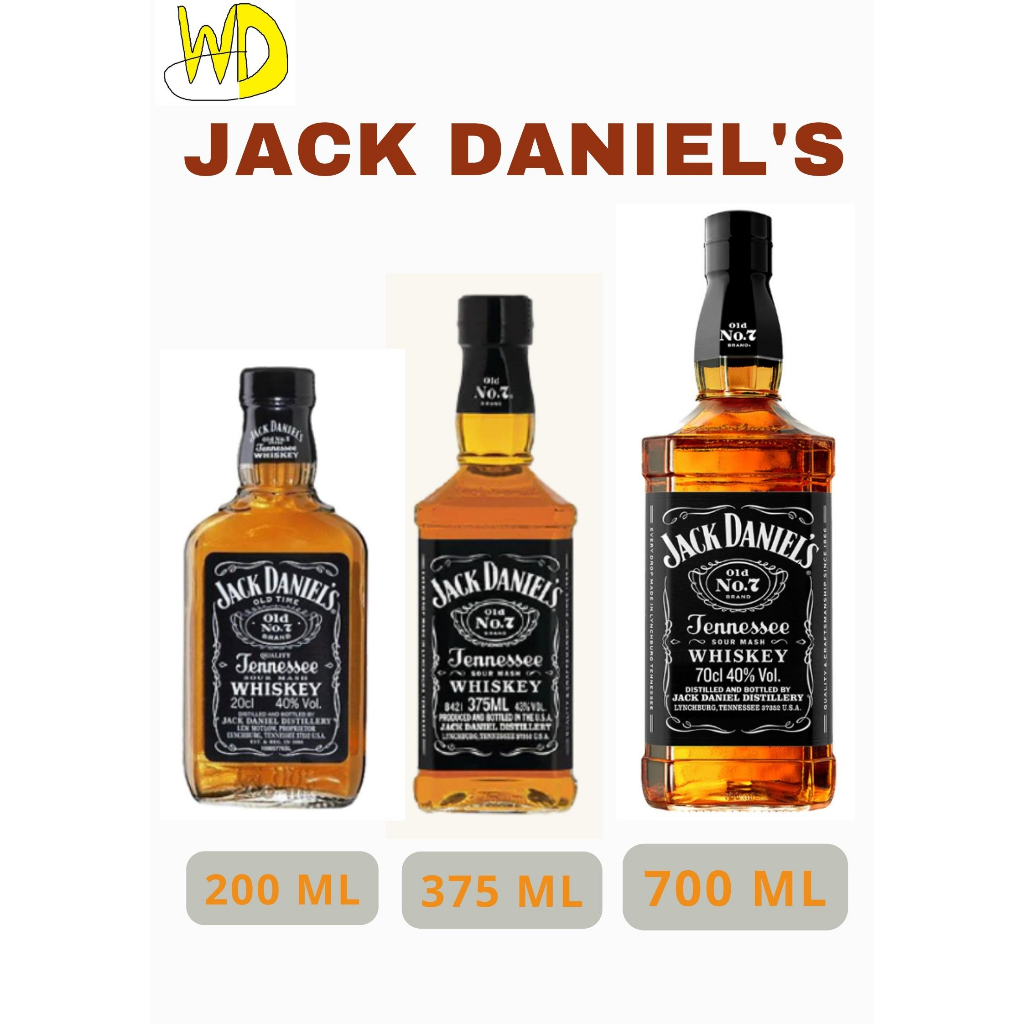 Jack Daniel S Old No Tennessee Whiskey Ml Ml Ml Shopee