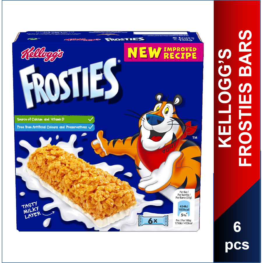 Kellogg S Frosties Cereal Milk Bars Multipack 6 X 25g Coco Pops