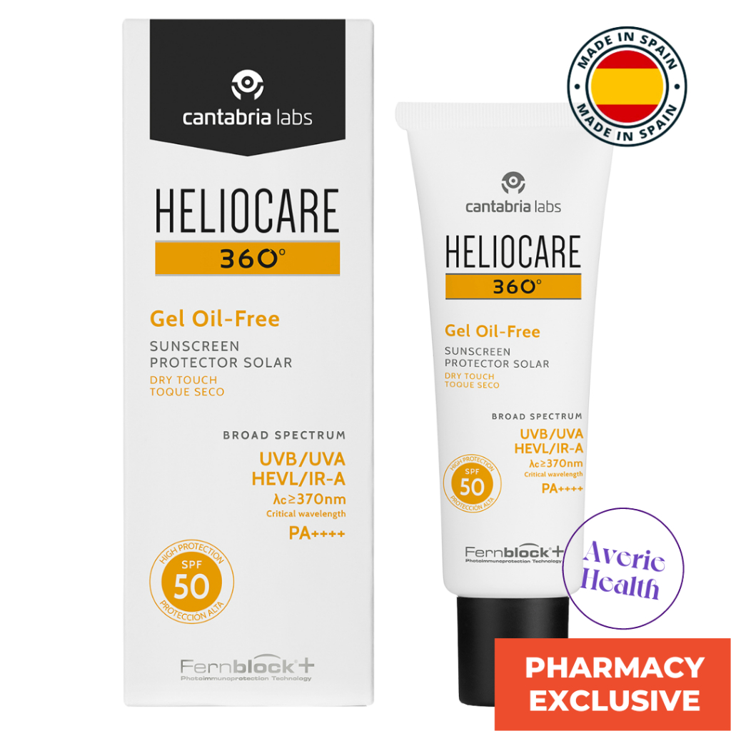 Heliocare 360 OIL FREE Gel SPF 50 Sunscreen 50ml Mineral Tolerance