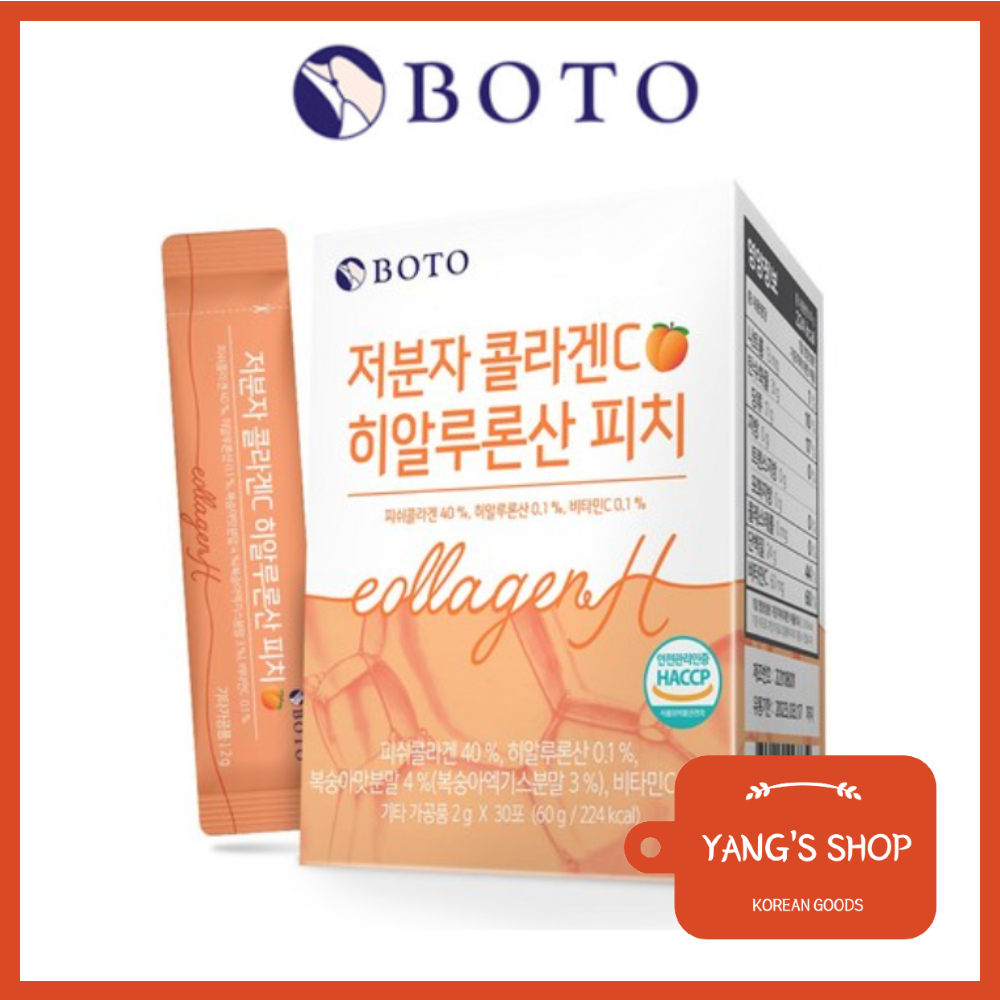 Boto Low Molecular Collagen C Hyaluronic Acid Peach G X Pcs